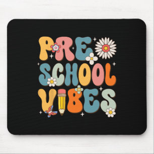 Mousepad Primeiro Dia Da Pré-Escola Vibes De Volta À Escola