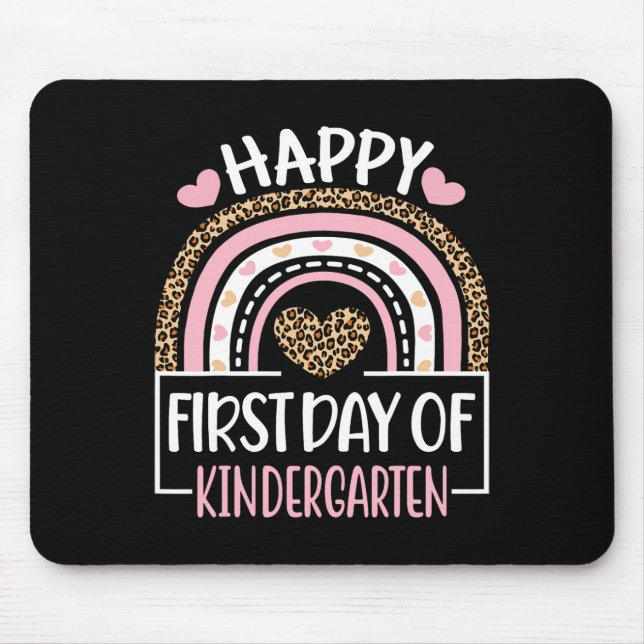 Mousepad Primeiro dia de jardim de infância de volta à esco (Frente)