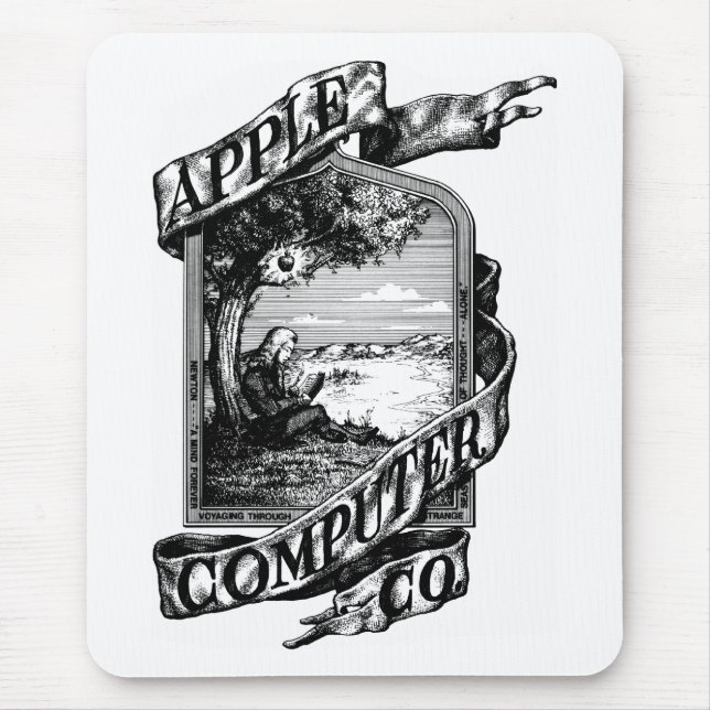 Mousepad Primeiro logotipo da Apple (Frente)
