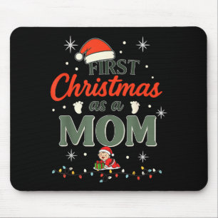 Mousepad Primeiro Natal Como Mãe Nova Mamãe Celebração De F