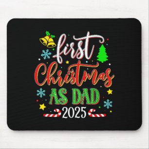 Mousepad Primeiro Natal como Papai 2025 Celebração de Féria