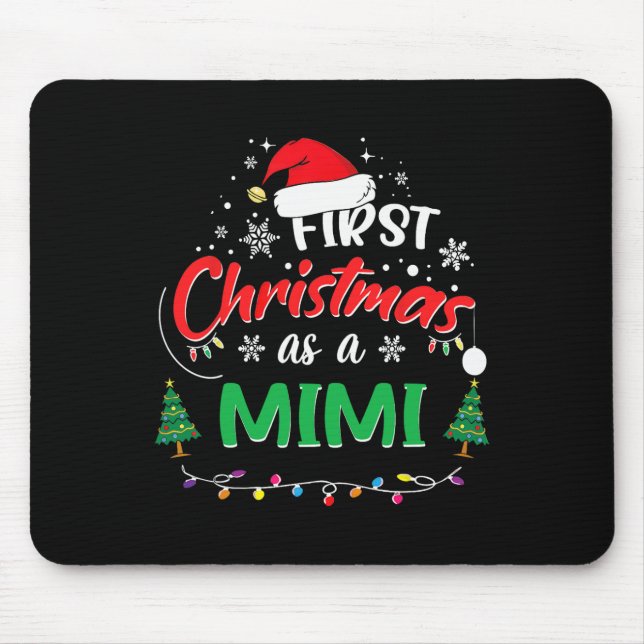 Mousepad Primeiro Natal Como Um Mimi 1rua De Natal Correspo (Frente)