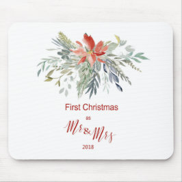 Mousepad Primeiro Natal Juntos como Sr. e Sra.