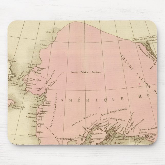 Mousepad Primeiros meridianos Washington e Paris (Frente)