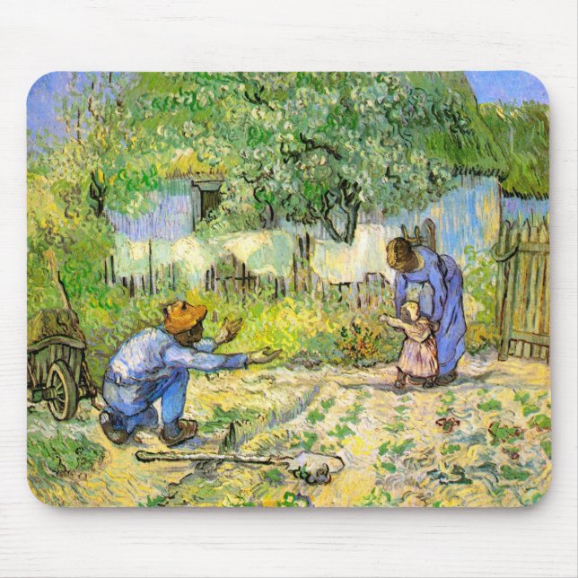 Mousepad Primeiros passos (depois do Millet) Van Gogh Belas (Frente)