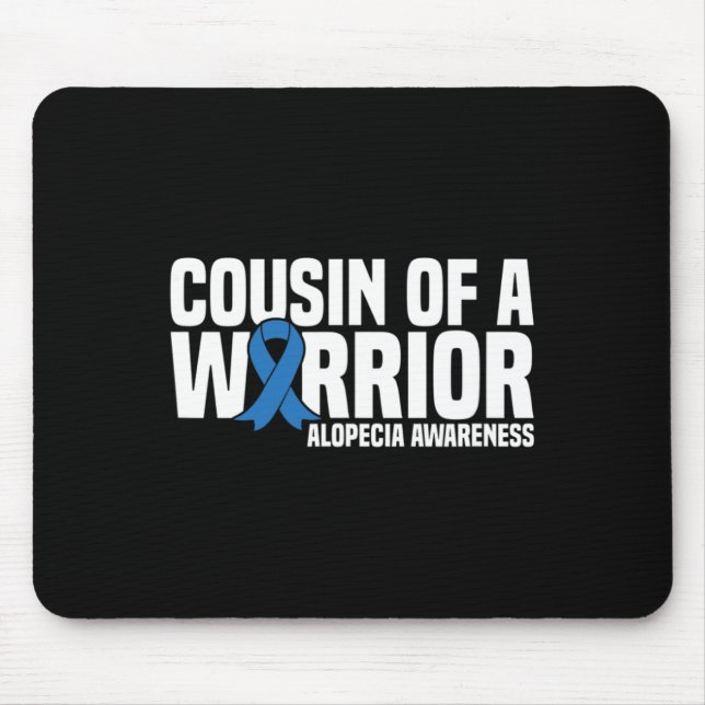 Mousepad Primo de um guerreiro Alopécia Azul (Frente)