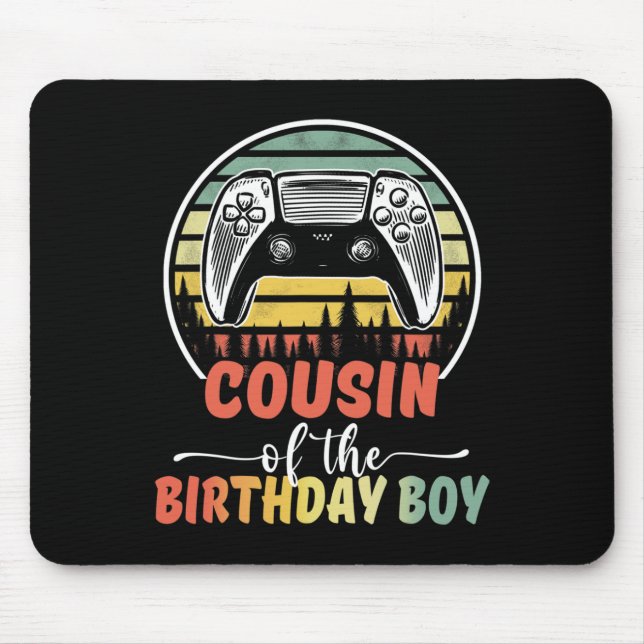 Mousepad Primo Do Aniversário Gamador De Vídeo Que Correspo (Frente)