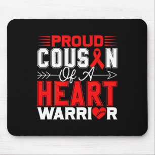 Mousepad Primo Orgulhoso De Uma Doença Cardíaca Guerreira