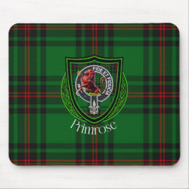 Mousepad Primrose Scottish Clan Tartan & Crest