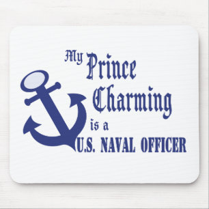 Mousepad Prince Charming é o oficial naval dos EUA