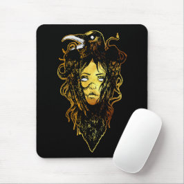 Mousepad Princesa Abraçada por um Corvo