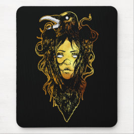 Mousepad Princesa Abraçada por um Corvo