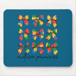 Mousepad princesa autismo coquete laço filha autismo