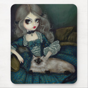 Mousepad Princesa com um gato Himalaia