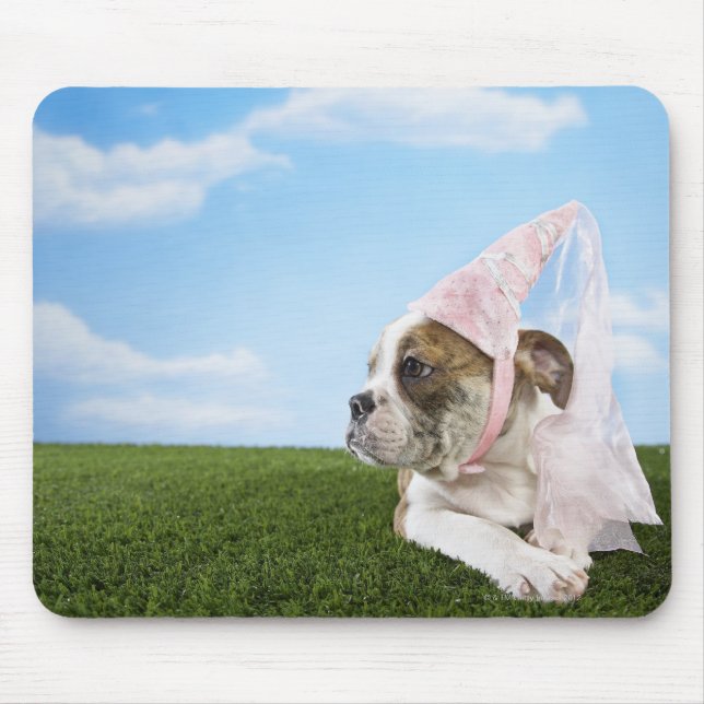 Mousepad Princesa de cachorrinhos Bull Dog (Frente)