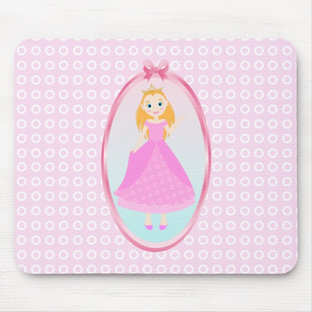 Mousepad Princesa de Fairytala no Partido de Birthaday Rosa (Frente)