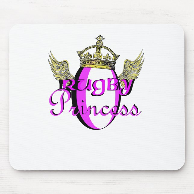 Mousepad Princesa do rugby (Frente)