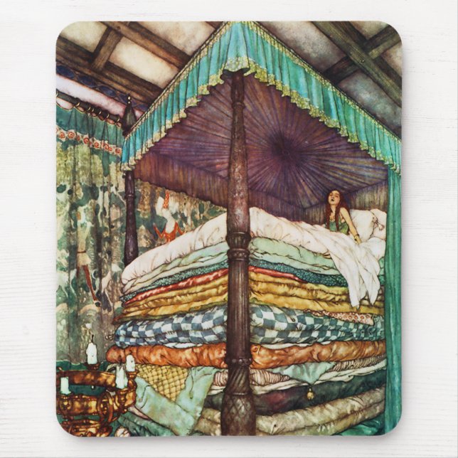 Mousepad Princesa e o conto de fadas da ervilha (Frente)