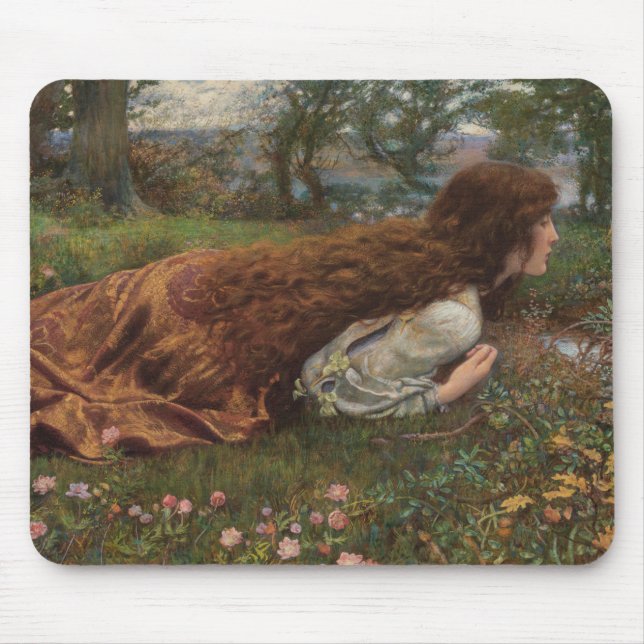 Mousepad Princesa fora da escola (por E.R. Hughes) (Frente)
