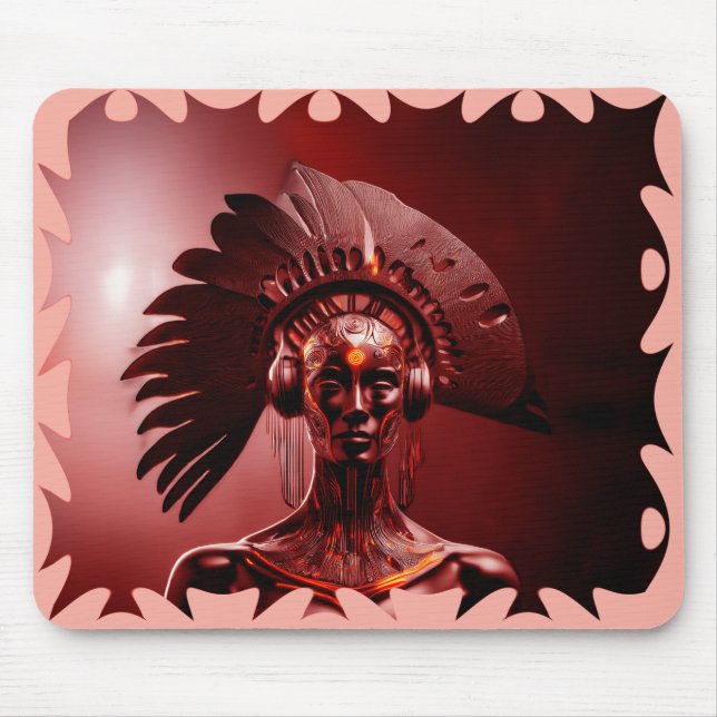 Mousepad Princesa indiana moderna (Frente)