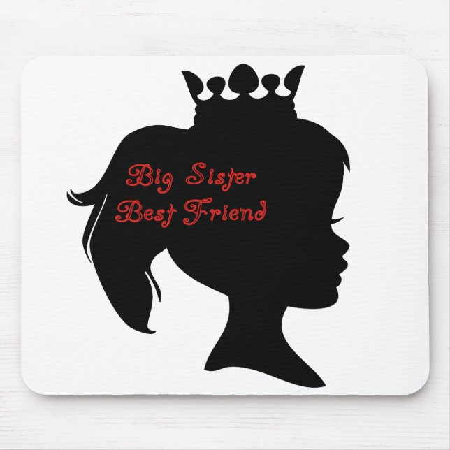 Mousepad Princesa Irmã Melhor Amiga (Frente)