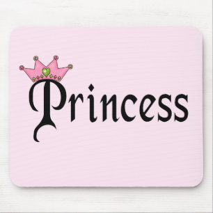 Mousepad Princesa Texto com Coroa