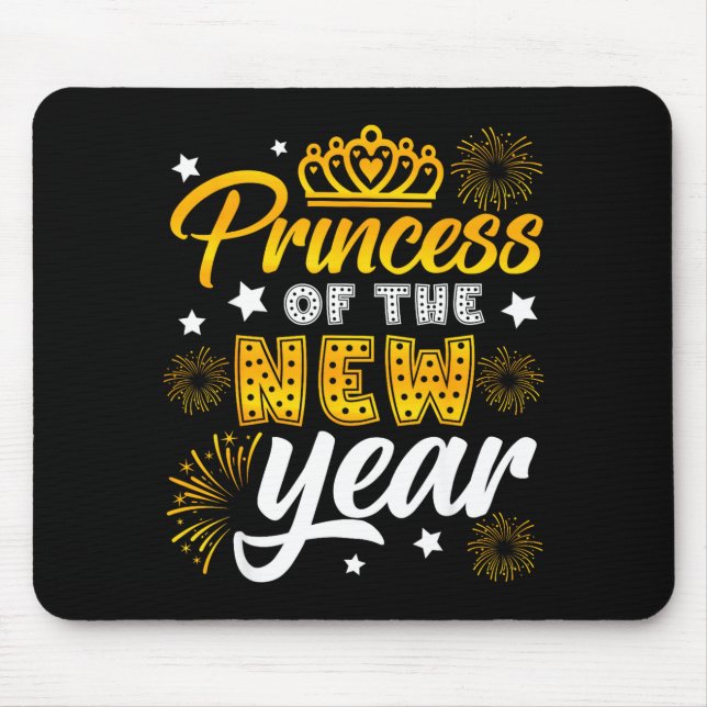 Mousepad Princess Of The New Year 2026 New Years Eve Firewo (Frente)