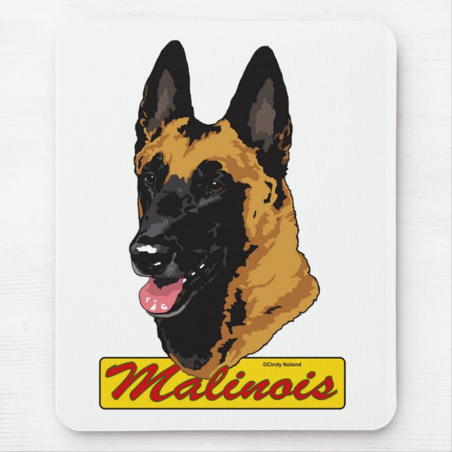 Mousepad principal de Malinois do belga (Frente)