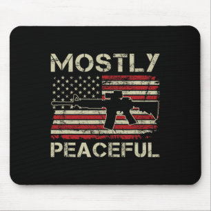Mousepad Principalmente Pacífico - 2ª Emenda Pró Armas Ar15