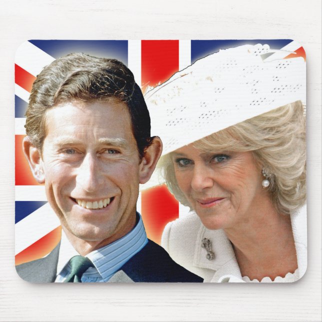 Mousepad Príncipe Carlos & HRH Duquesa Cornwall (Frente)