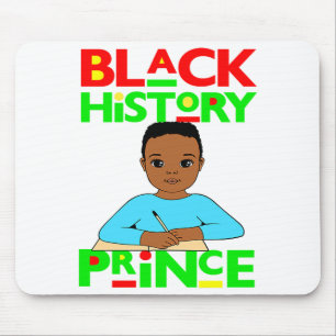Mousepad Príncipe da História Negra Menino Melanina Filho B
