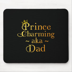 Mousepad Príncipe Encantado Pai Camisa Coroa Pais de Aniver