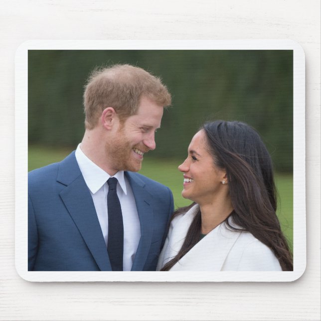 Mousepad Príncipe Harry e Meghan Markle Casamento Real (Frente)