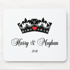 Mousepad Príncipe Harry e Meghan Royal Wedding 2018 Heart