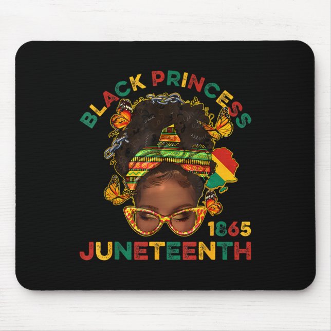Mousepad Príncipes Pretos Juneteenth 1865 Mês da História M (Frente)