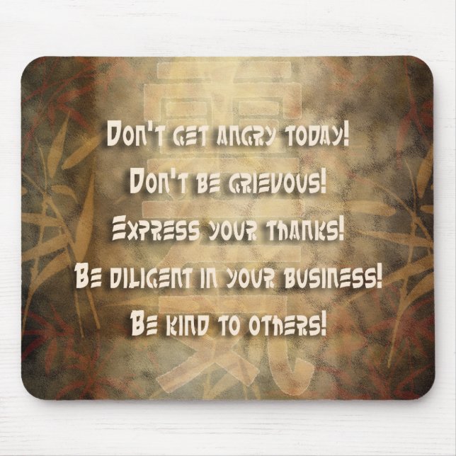 Mousepad Princípios REIKI Usui (Frente)