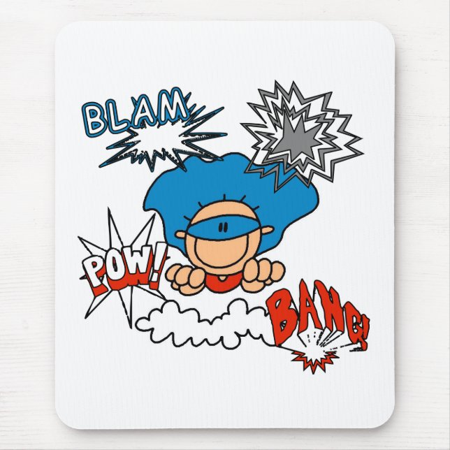 Mousepad Prisioneiro de guerra super do golpe de Blam do (Frente)