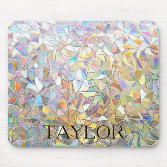 Mousepad Prismatic Stained Glass Effect - Rainbow Prismatic (Frente)