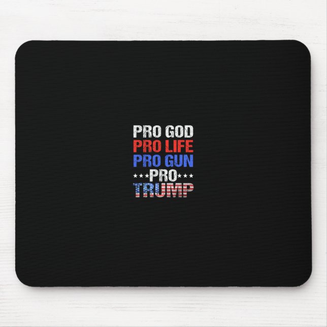 Mousepad Pró Deus Pró Vida Pró Arma Pró Trump - Verdade Pat (Frente)