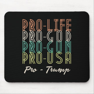 Mousepad Pro Trump Life God Guns Republican