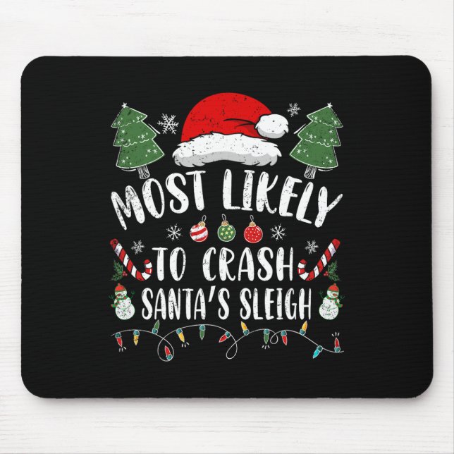 Mousepad Probabilidade De Travar Papais noeis De Natal Leig (Frente)
