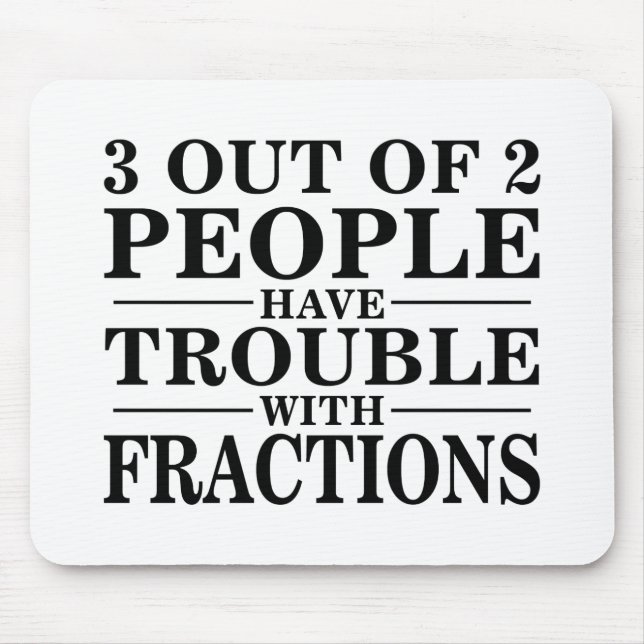 Mousepad Problema com frações (Frente)