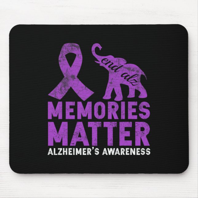 Mousepad Problema das memórias Heimerheimer - Elefante roxo (Frente)