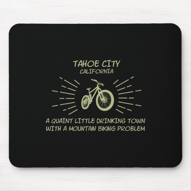 Mousepad Problema de Ciclismo de Montanha na Cidade Beberro (Frente)