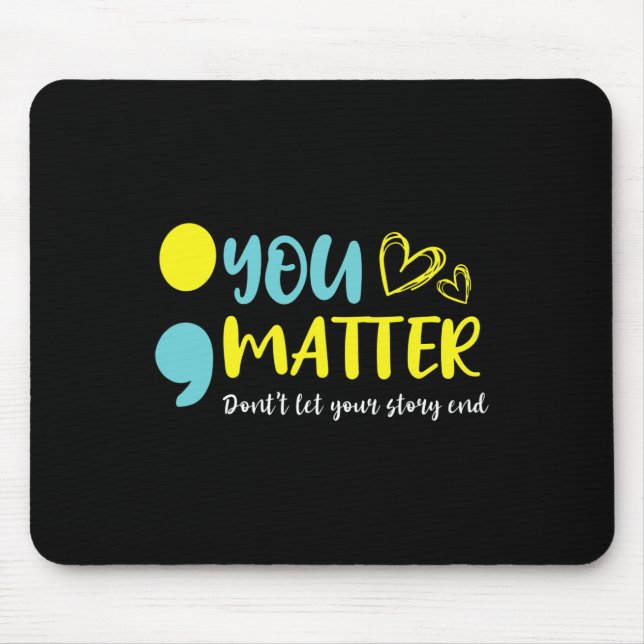 Mousepad Problema Não Deixe Sua História Acabar Com O Menta (Frente)