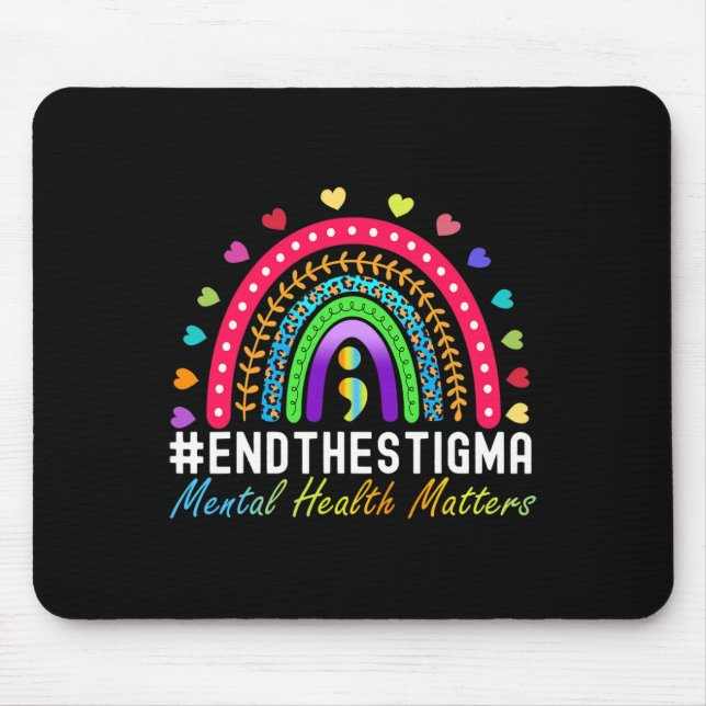 Mousepad Problemas Acabam Com A Estigma Rainbow Leopard Boh (Frente)