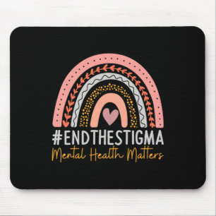 Mousepad Problemas Acabam Com O Estigma Rainbow Boho