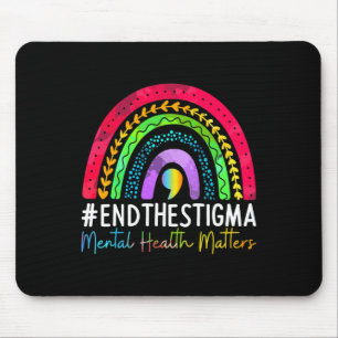 Mousepad Problemas Acabam Com O Estigma Rainbow Boho 1