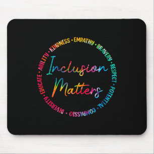 Mousepad Problemas de inclusão Tie Dye Autismo Sensibilizaç