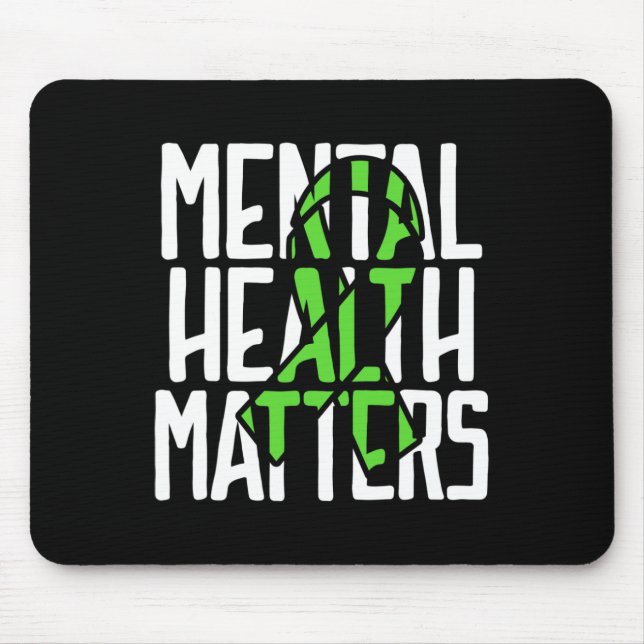 Mousepad Problemas de Saúde Combatem o Estigma Saúde Mental (Frente)